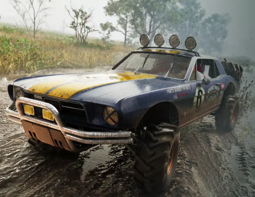 1967 Vapid Dominator Buggy off-road car speeding through dirt trail in GTA 6