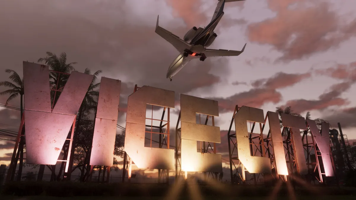 GTA 6 map leak reference locations in Vice City sunset scenery
