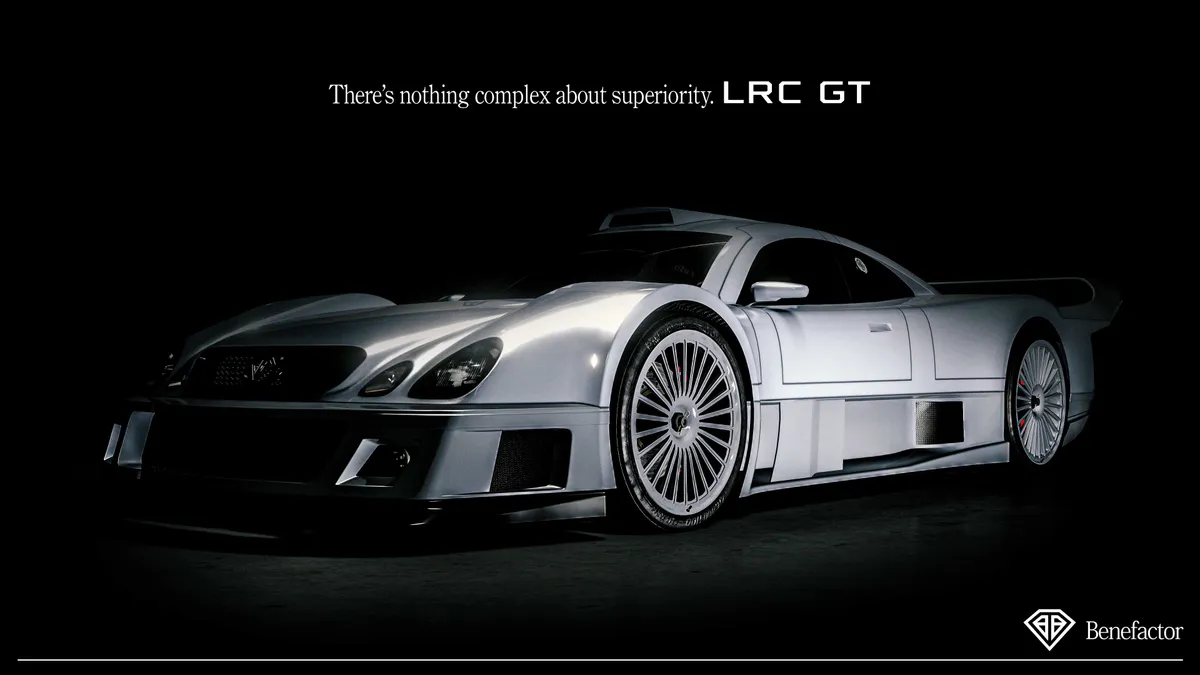 Benefactor LMC GT classic sports car showcase