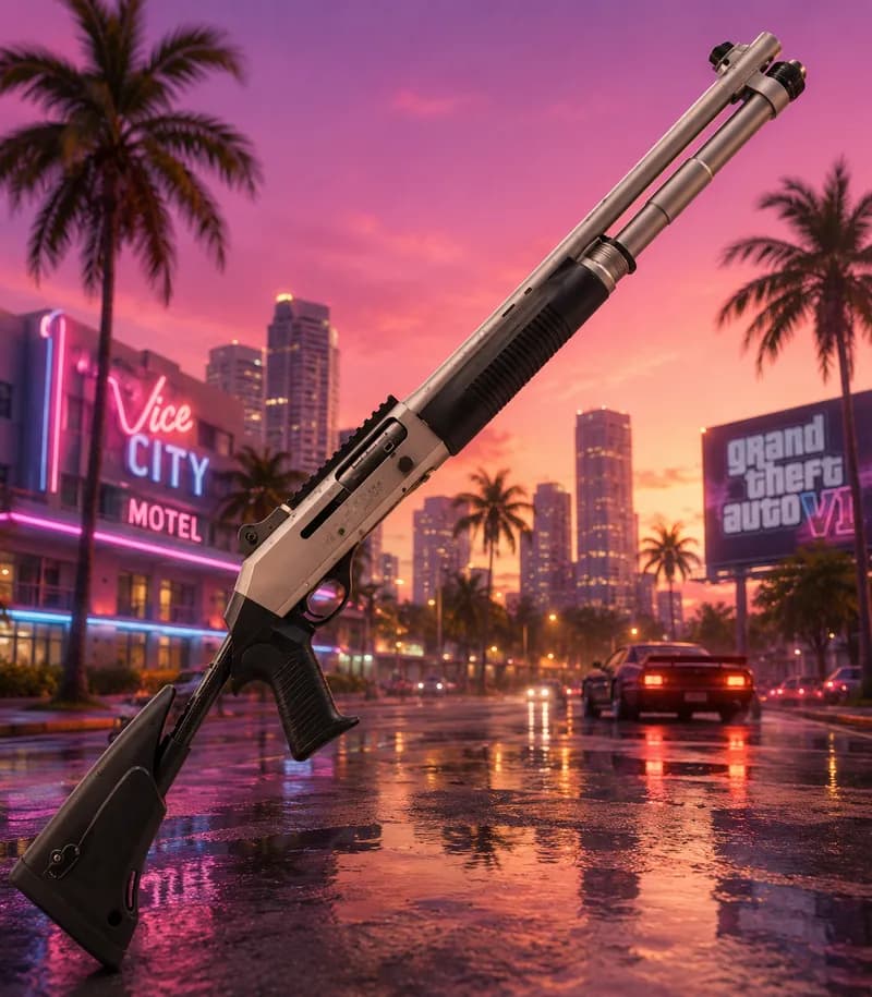 Benelli M4-inspired semi-automatic tactical shotgun in GTA 6