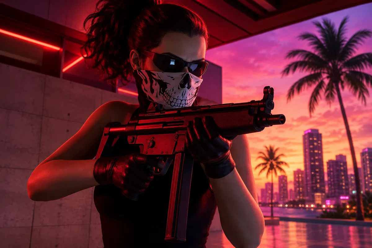 MP5-inspired submachine gun showing iron sights in GTA 6