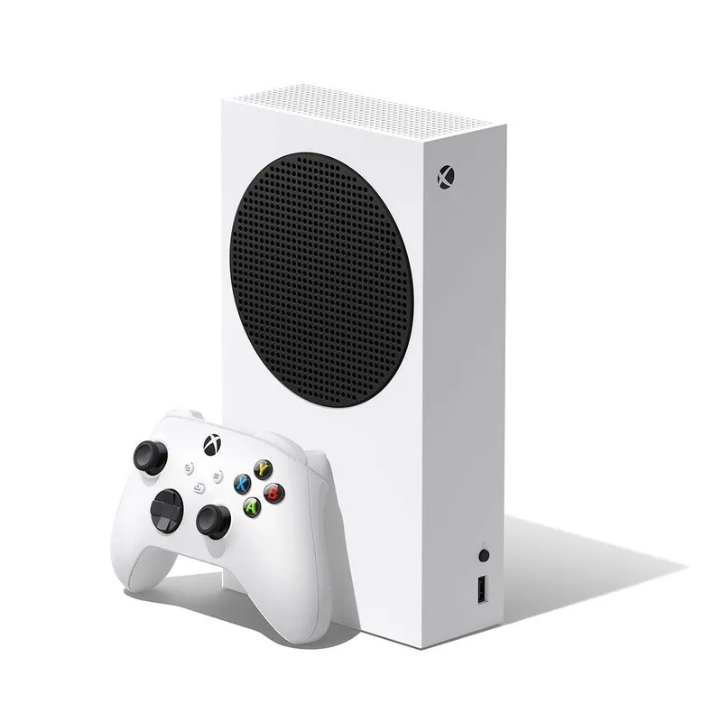 Microsoft Refurbished Xbox Series S Console white design with black vent
