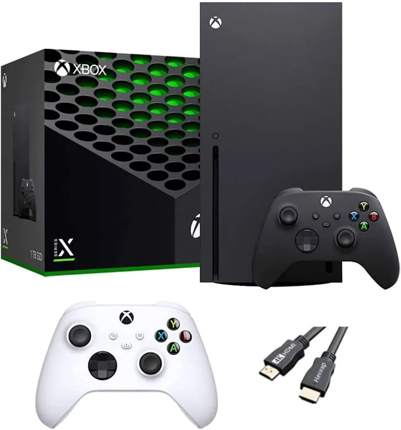 Xbox Series X Gaming Console Bundle showing the console and controller box art
