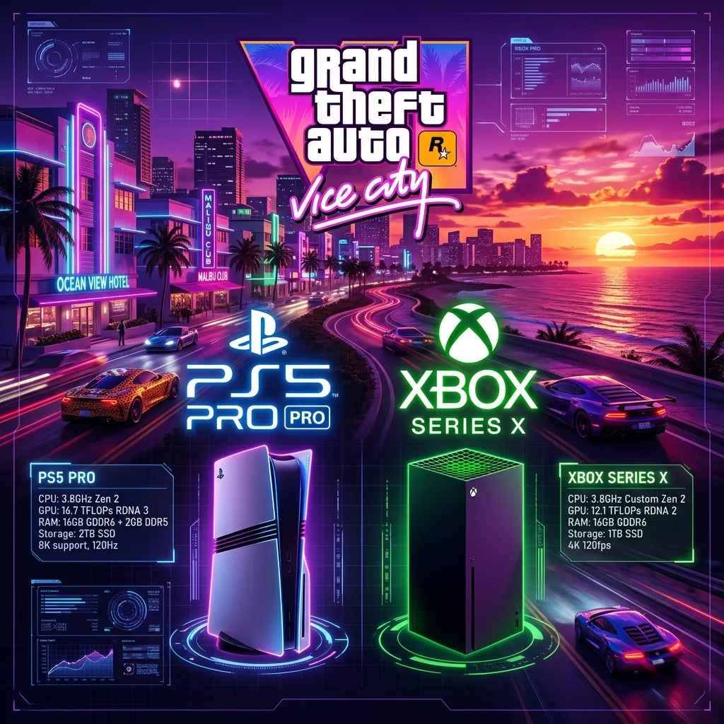 GTA 6 system requirements hardware specs for PlayStation 5 and Xbox Series X