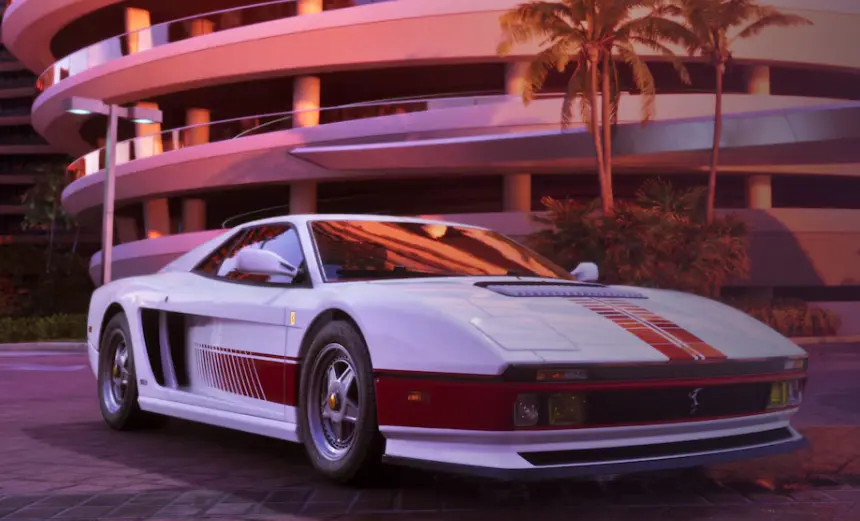 Retro 1995 Grotti Cheetah sports car with exclusive livery in the GTA 6 Ultimate Edition