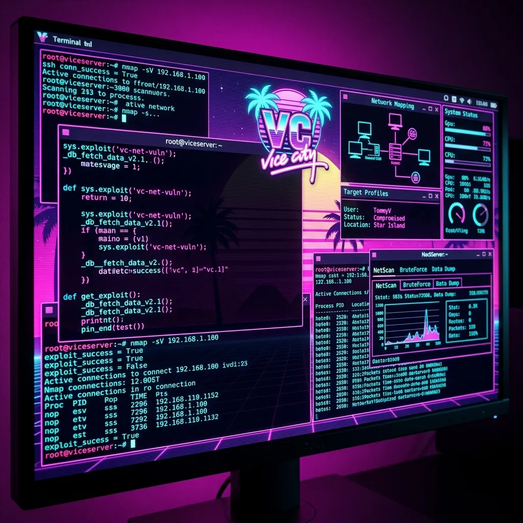 GTA 6 Hacker terminal screen leak watermark