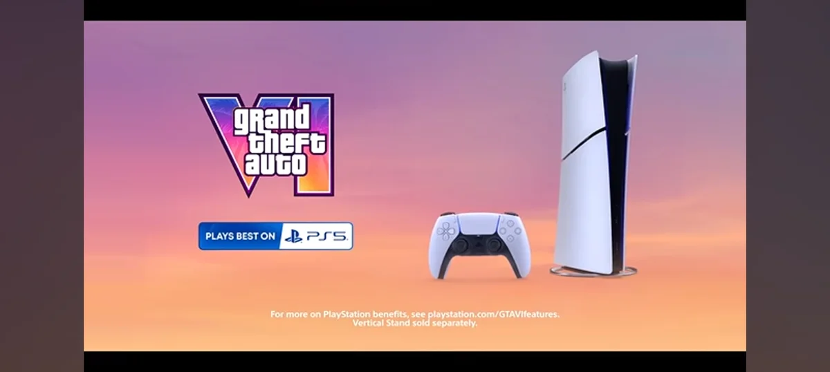 Plays Best on PS5 branding from the GTA 6 launch trailer