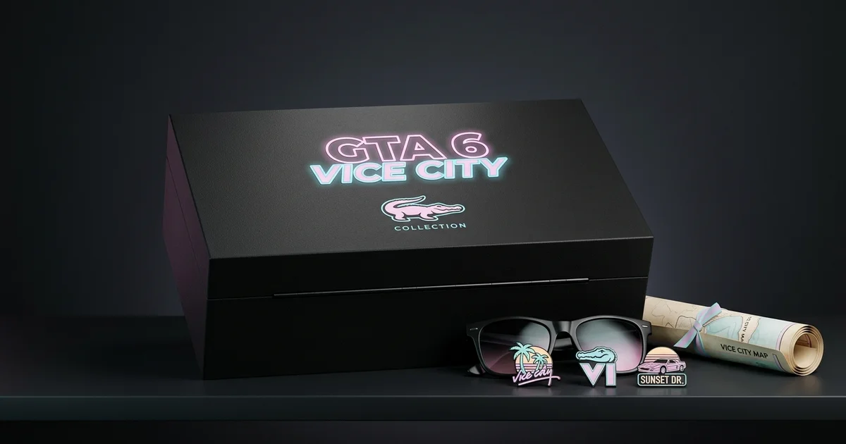 GTA 6 The Goodtime State Vice City Collection official merchandise box and double sided poster